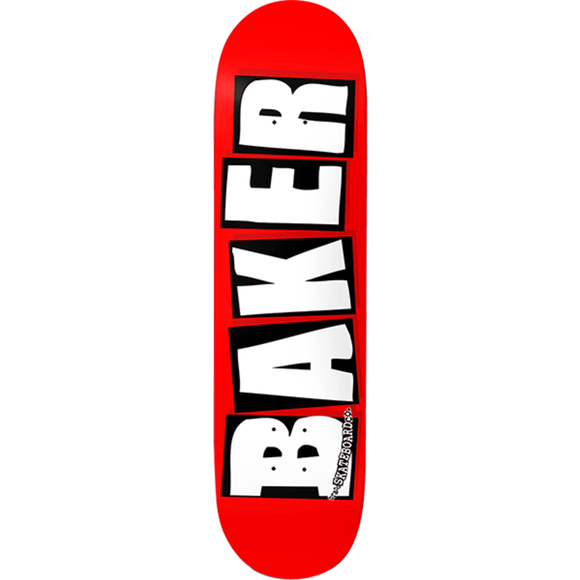 Baker Brand Logo Skateboard Deck -8.6 Red/White DECK ONLY