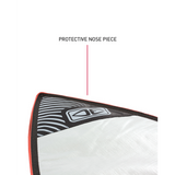 O&E Ocean & Earth Barry Gusset Compact Shortboard Cover 5'8" Silver